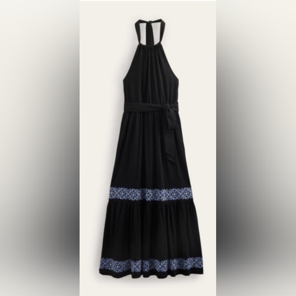 NWT Boden Halter Maxi Dress w/ Pockets  Sz 14